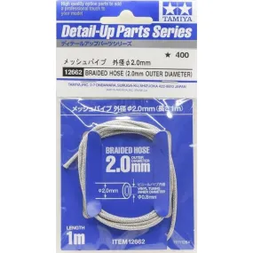 Tamiya 1/24 Braided Hose (2mm Outer Diameter)