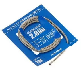 Tamiya Braided Hose 2.6mm Outer Diameter