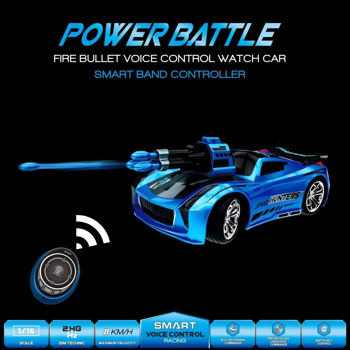 The SmartWatch Voice Remote Control Car