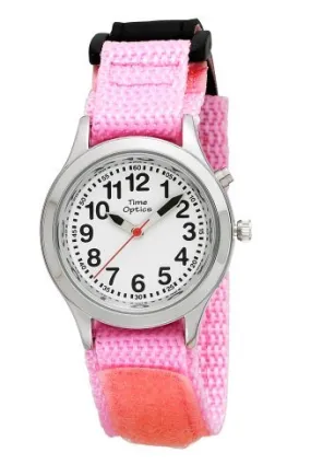 TimeOptics Girls Talking Silver-Tone Day Date Alarm Fast Wrap Strap Watch # GWC302