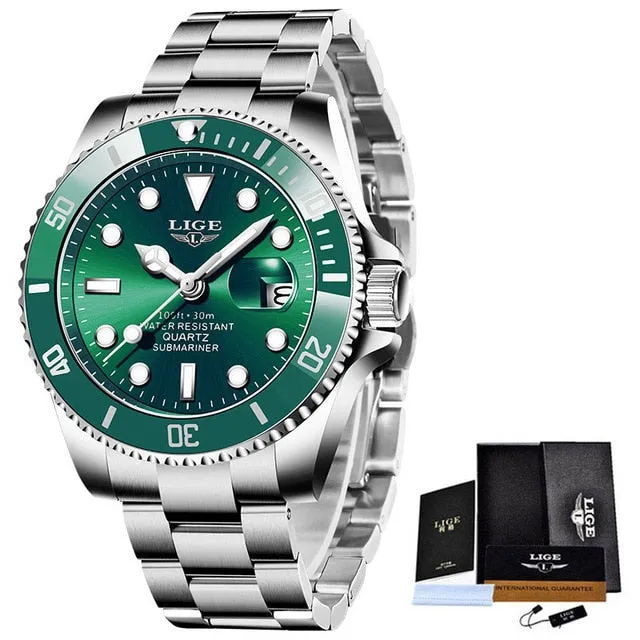 Top Brand Luxury Fashion Diver Watch Men 30ATM