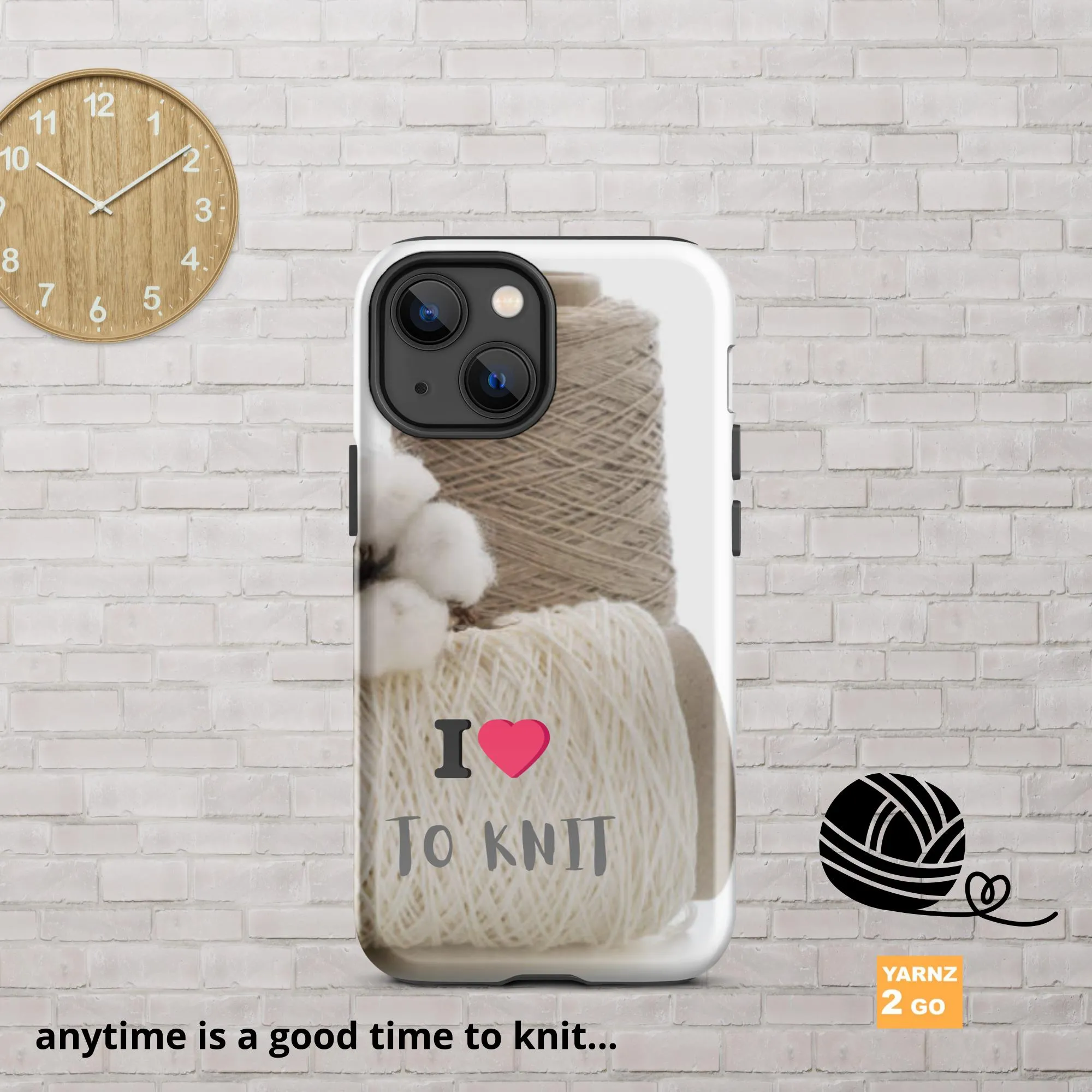 Tough iPhone® case for people who knit