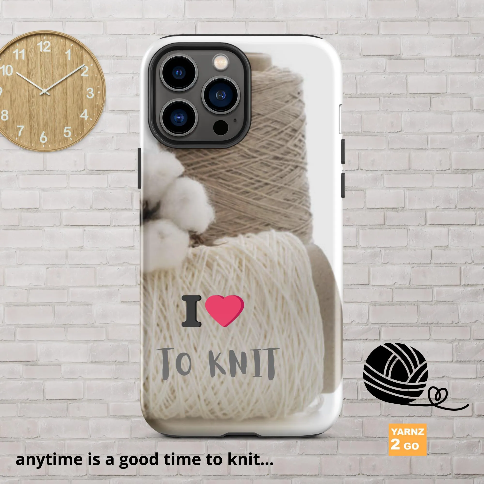 Tough iPhone® case for people who knit