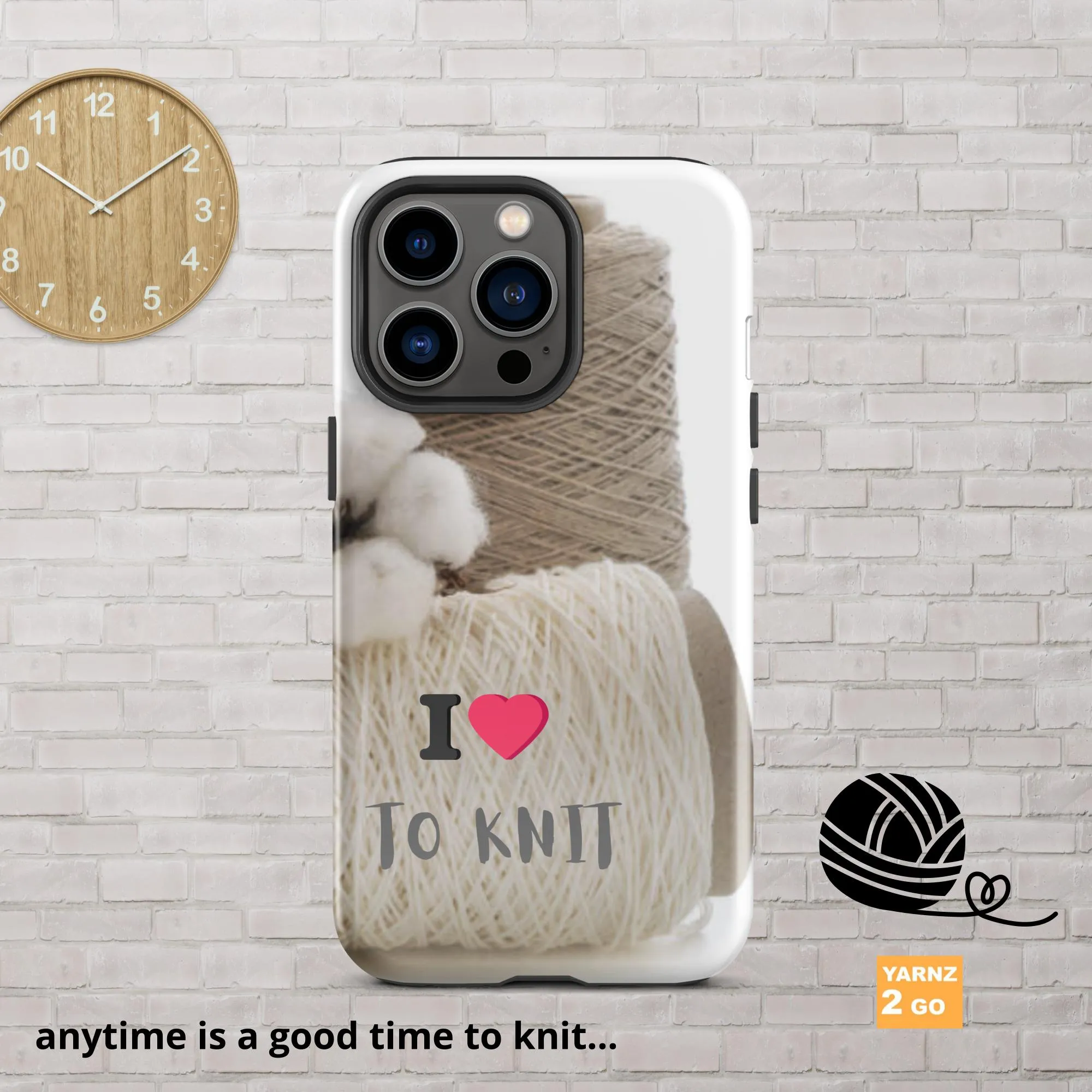 Tough iPhone® case for people who knit