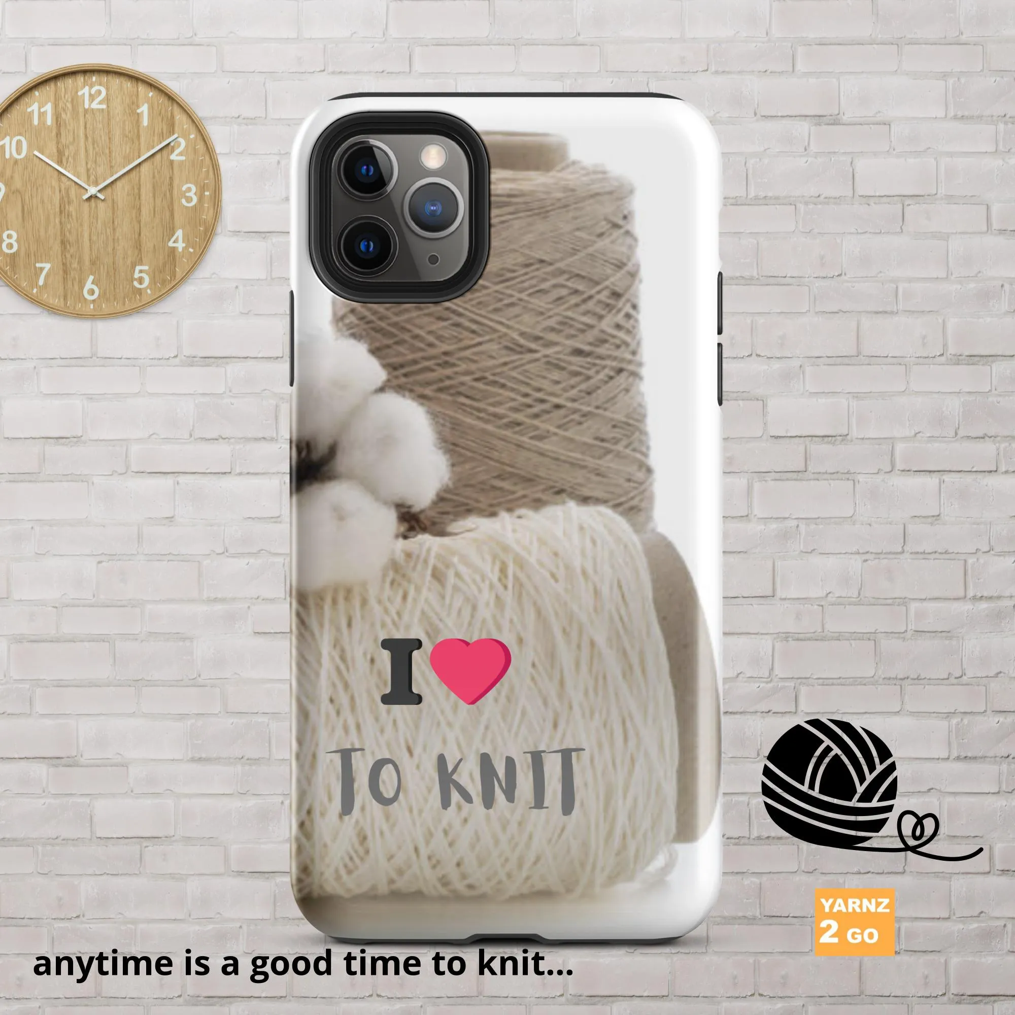 Tough iPhone® case for people who knit