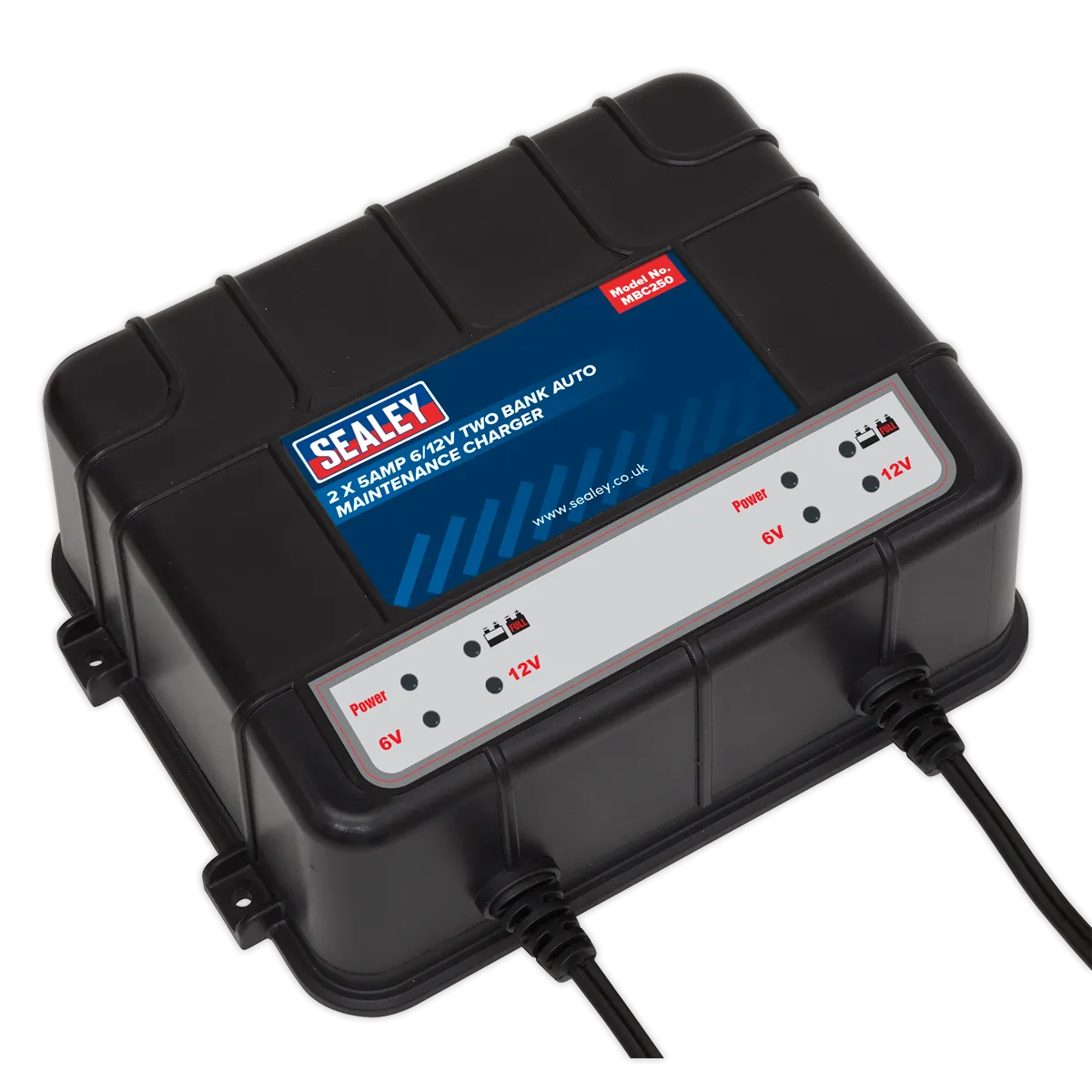 Two Bank 6/12V 10Amp (2 x 5A) Auto Maintenance Charger