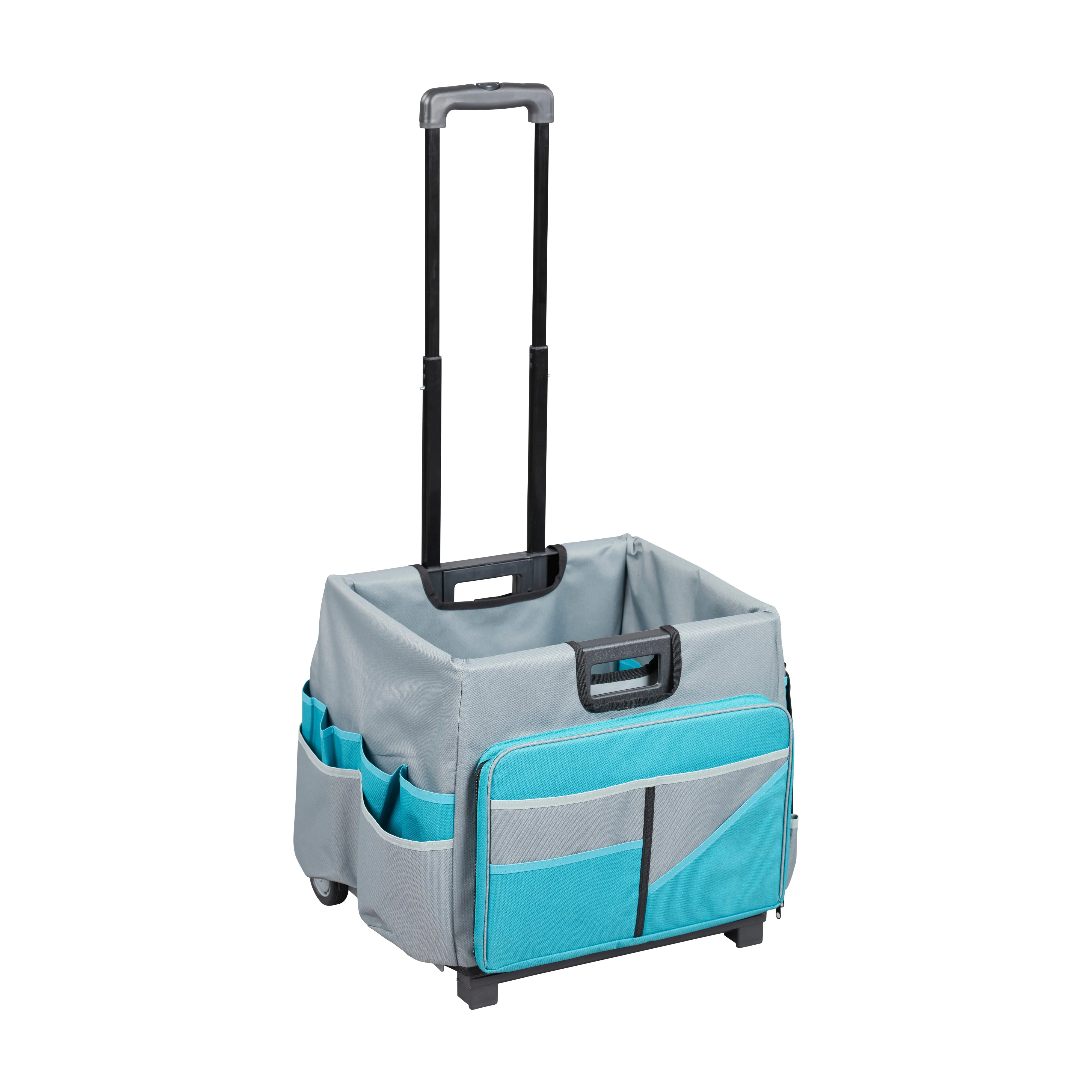 Universal Rolling Cart with Canvas Organizer Bag, Mobile Storage