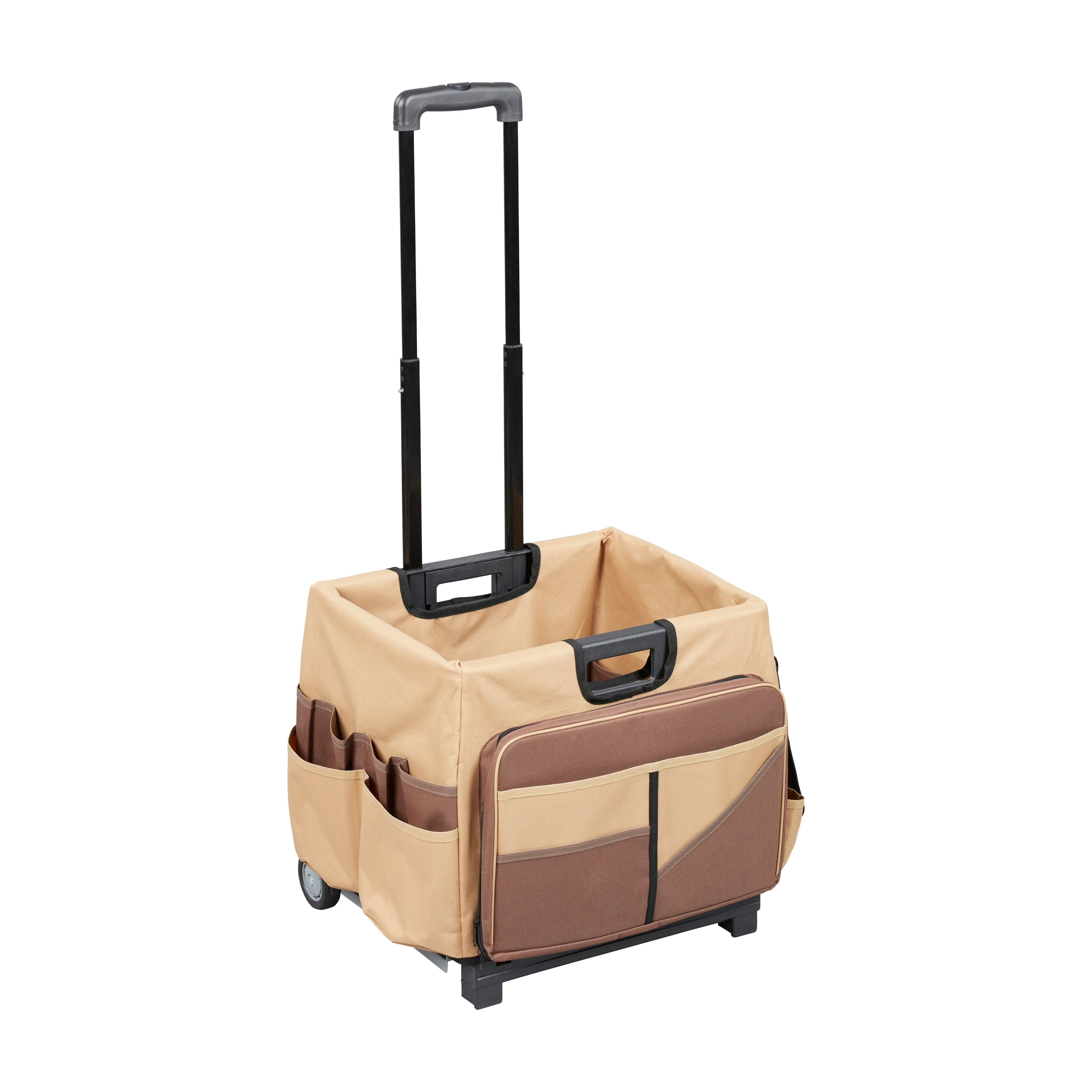 Universal Rolling Cart with Canvas Organizer Bag, Mobile Storage