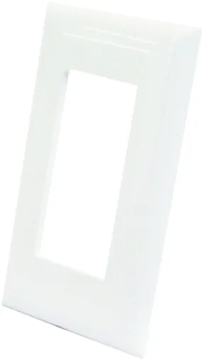 US Hardware E-122C Wallplate, Plastic, White :CD: QUANTITY: 1