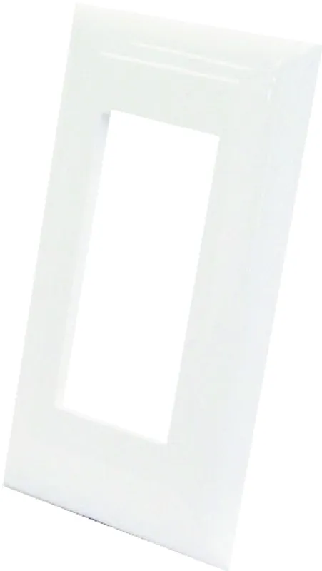 US Hardware E-122C Wallplate, Plastic, White :CD: QUANTITY: 1