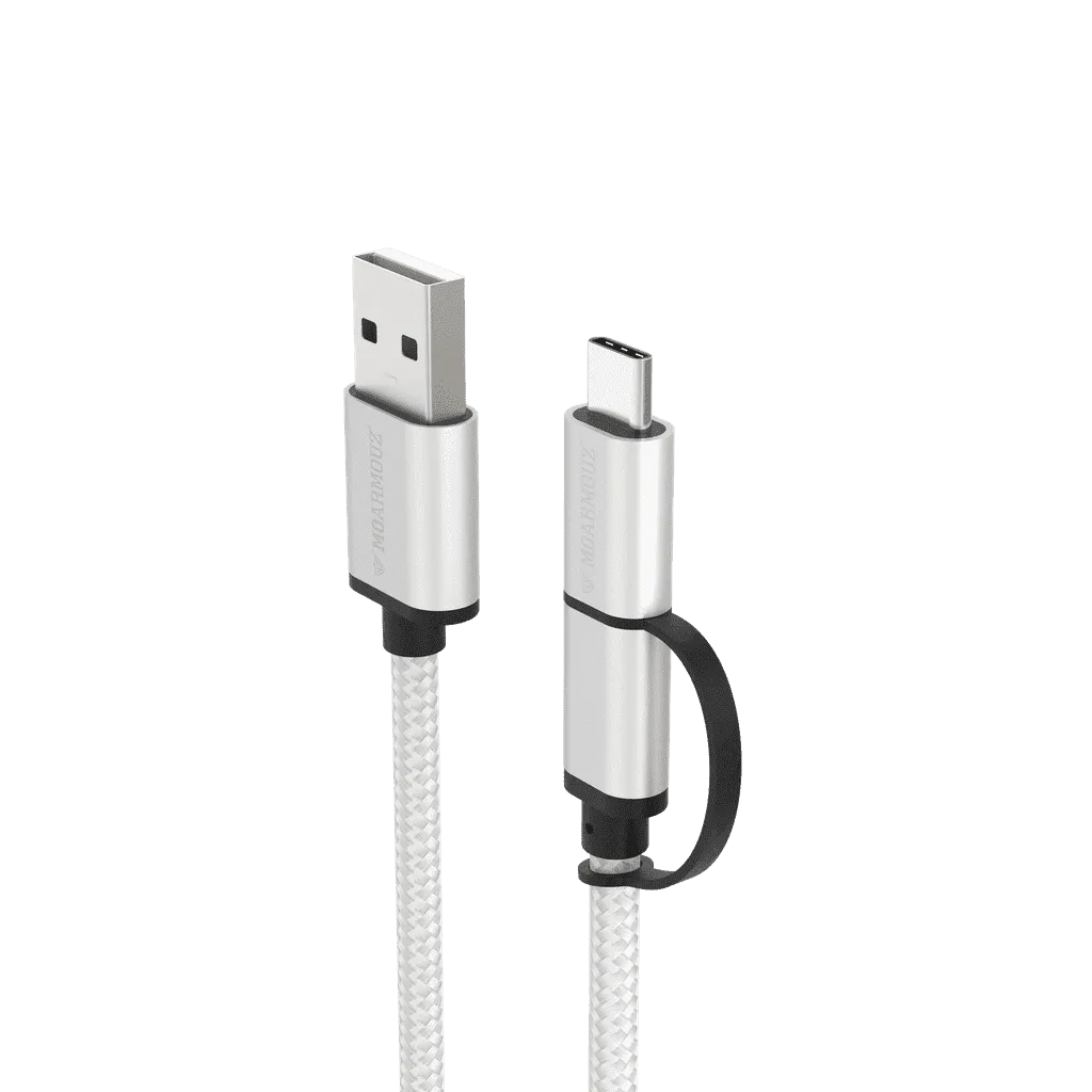 USB-C & micro USB Sync n Charge 2 in 1 Cable