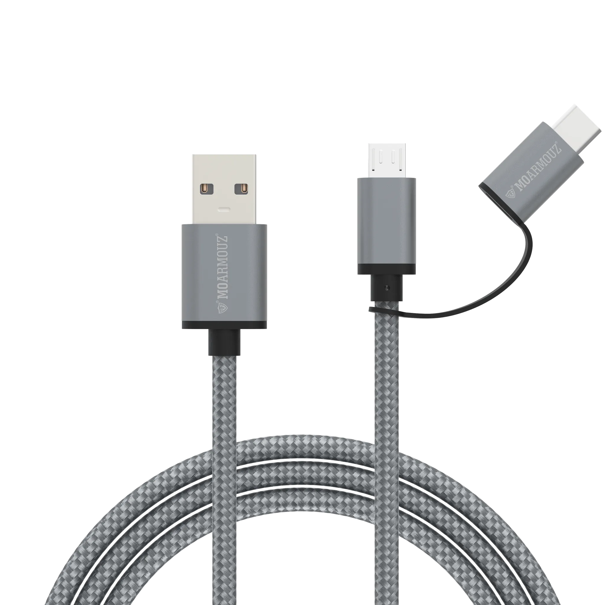 USB-C & micro USB Sync n Charge 2 in 1 Cable