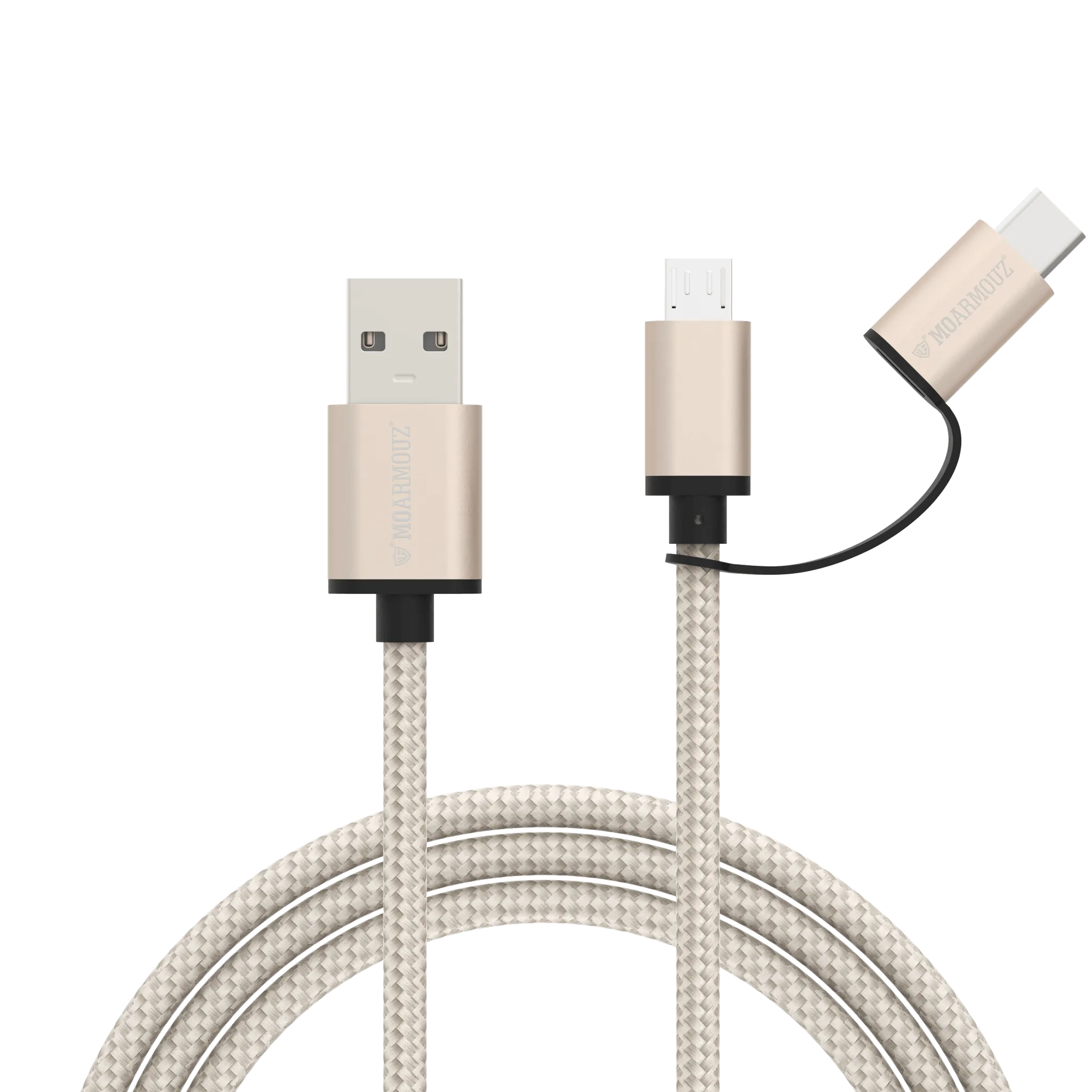 USB-C & micro USB Sync n Charge 2 in 1 Cable