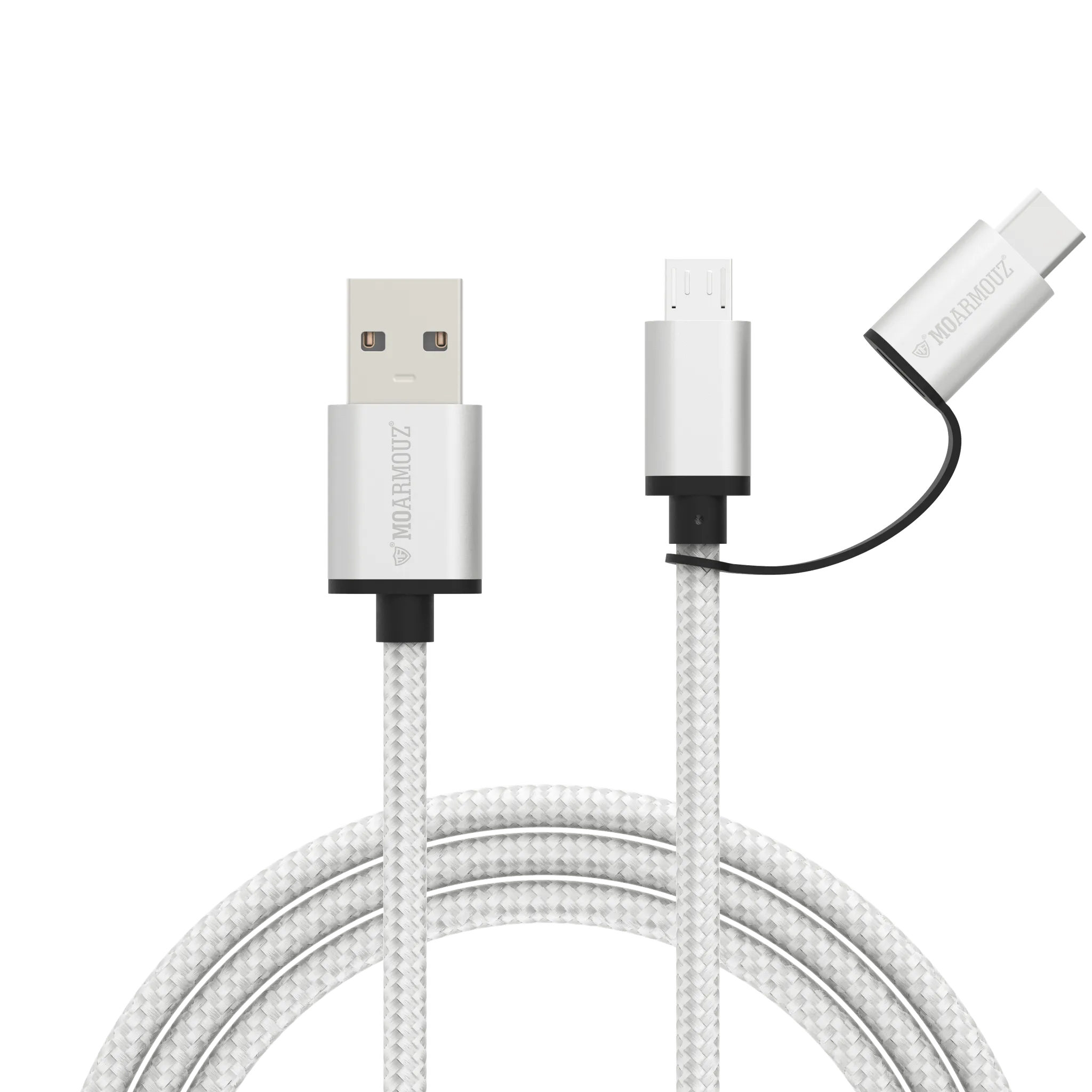 USB-C & micro USB Sync n Charge 2 in 1 Cable