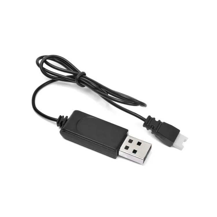 USB Charging Cable 3.7V 350mAh Air To Air Plug Without Protecting For Drone(Black)