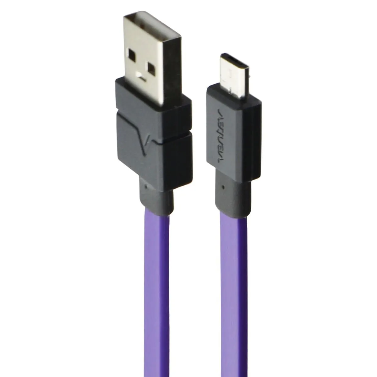 Ventev 6-Foot ChargeSync (Micro-USB) to USB Flat Tangle-Free Cable - Purple