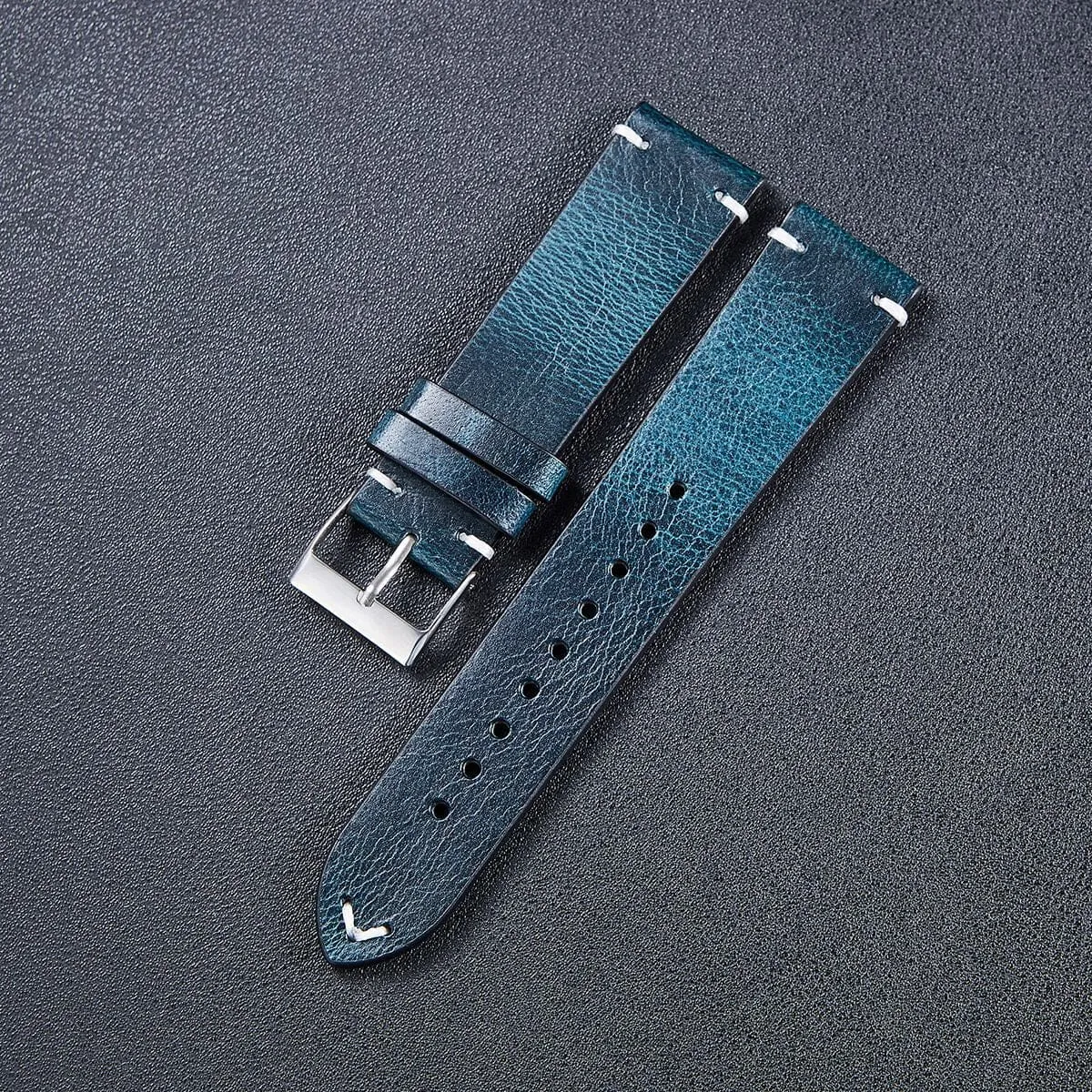 Vintage Oiled Leather Watch Straps Compatible with the 3Plus Vibe Smartwatch