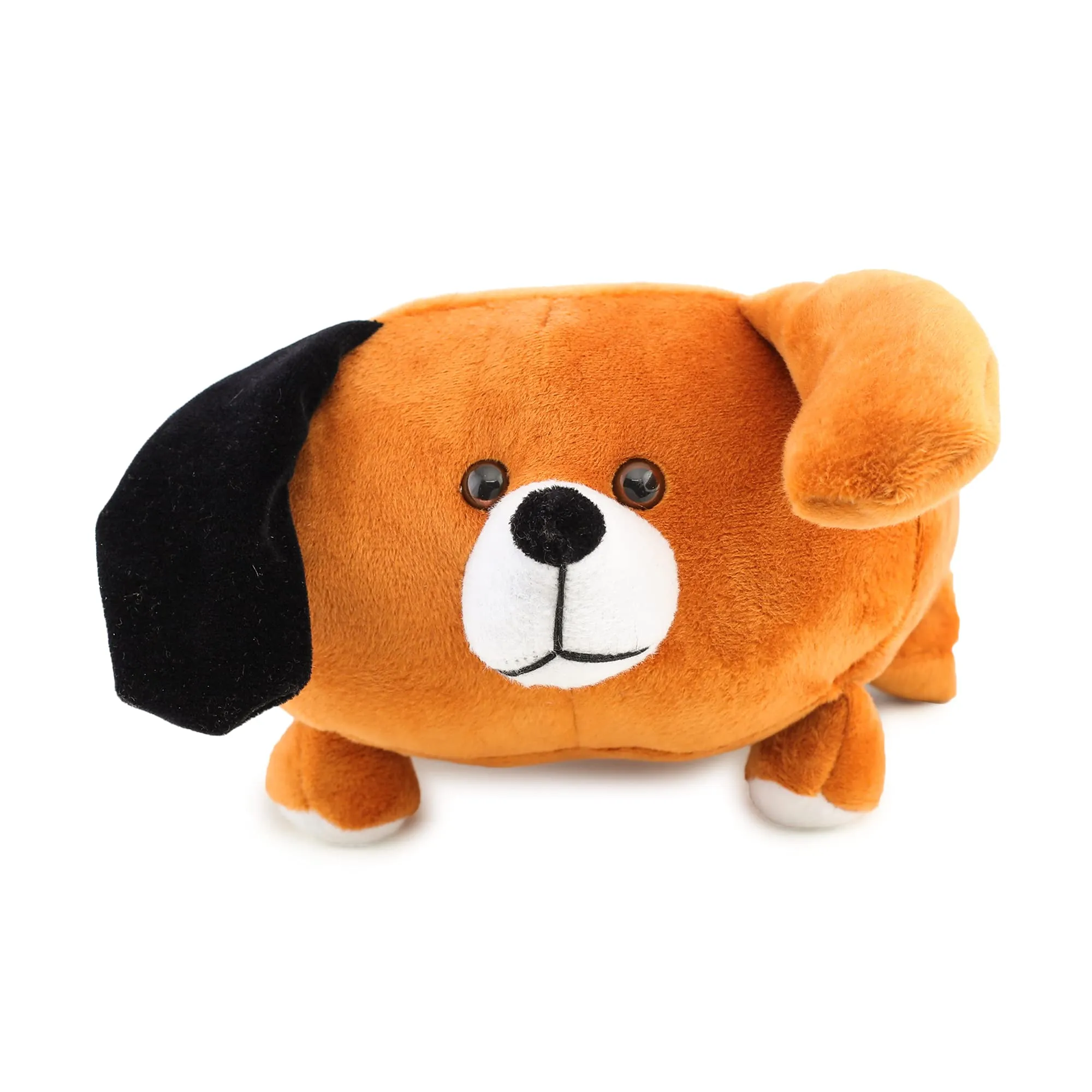 Webby Plush Cute Dog Teddy Multi Purpose Holder Soft Toys, Brown