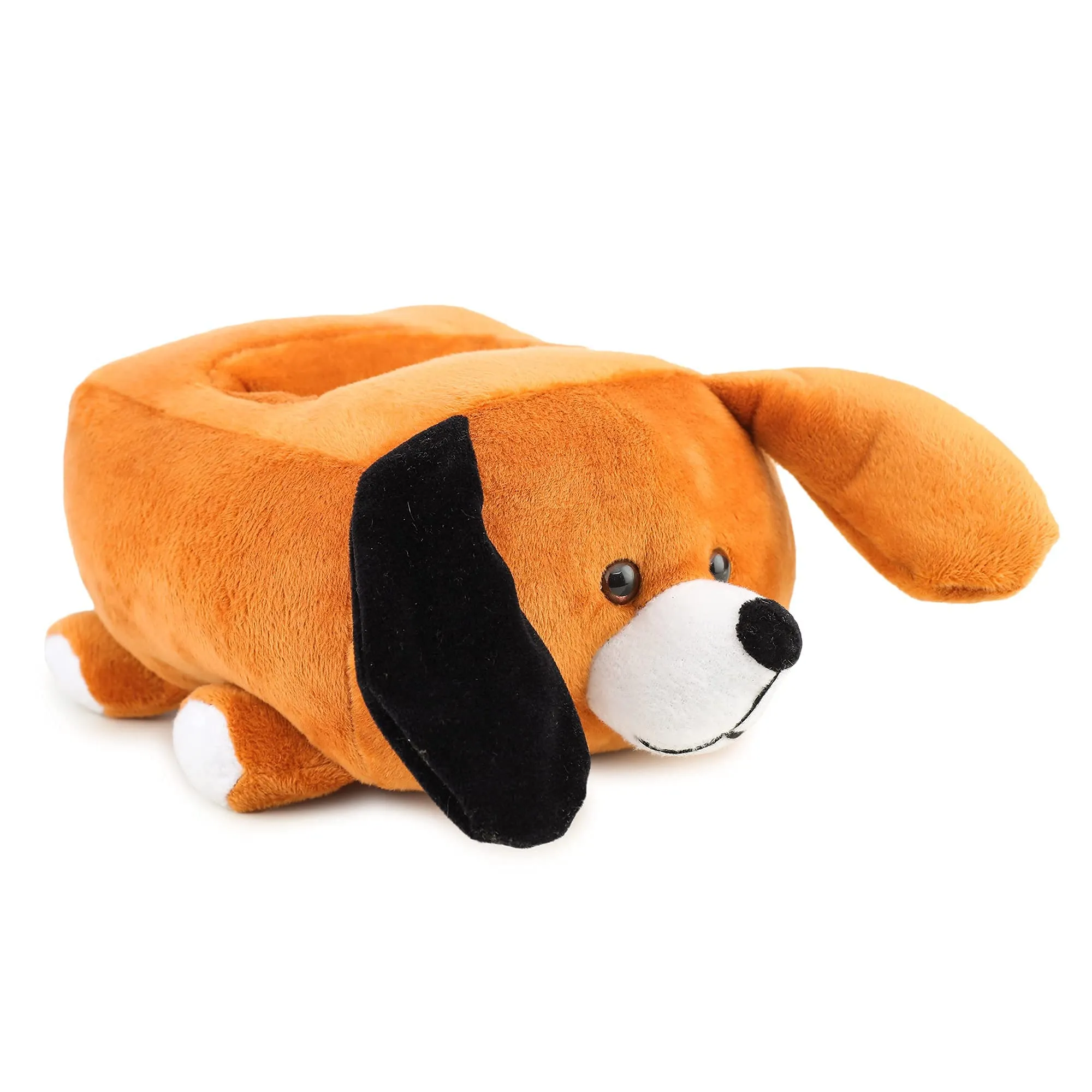 Webby Plush Cute Dog Teddy Multi Purpose Holder Soft Toys, Brown