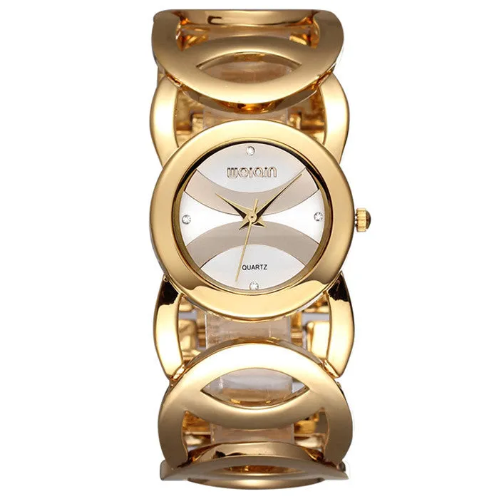 WEIQIN Brand Magic Luxury Rose Gold watch Full stainless steel woman Fashion OL Lady Commercial Watches