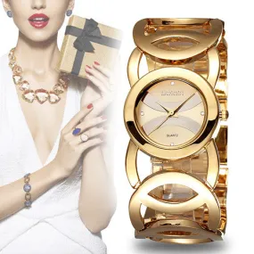 WEIQIN Brand Magic Luxury Rose Gold watch Full stainless steel woman Fashion OL Lady Commercial Watches