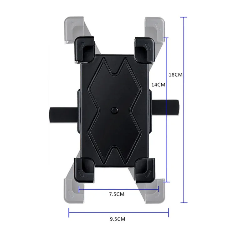 WHEEL UP Bicycle Automatic Bracket Motorcycle Mobile Phone Bicycle Navigation Rack(Upgrade-Rearview Mirror)