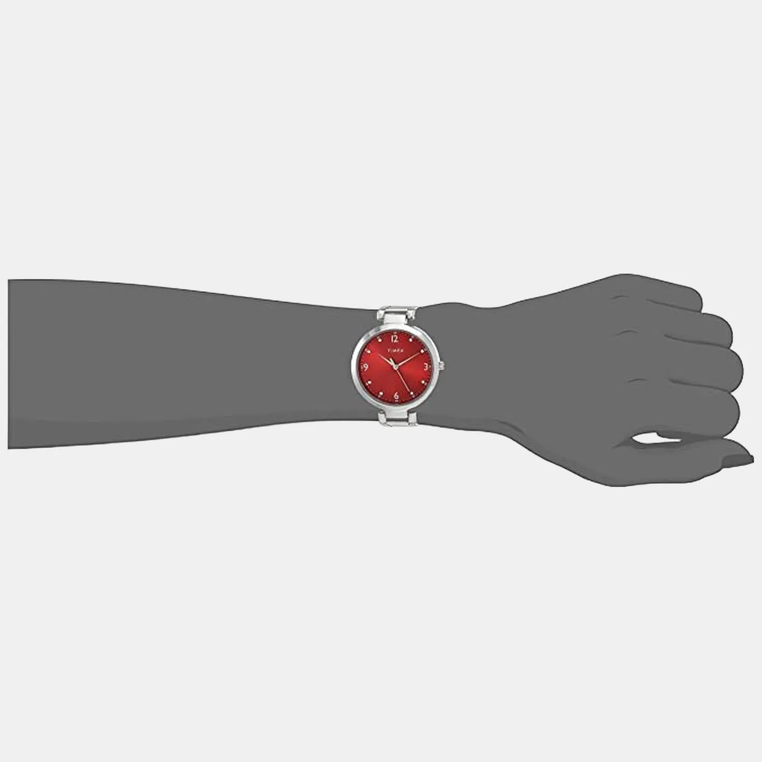 Women Red Analog Stainless Steel Watch TW000X203