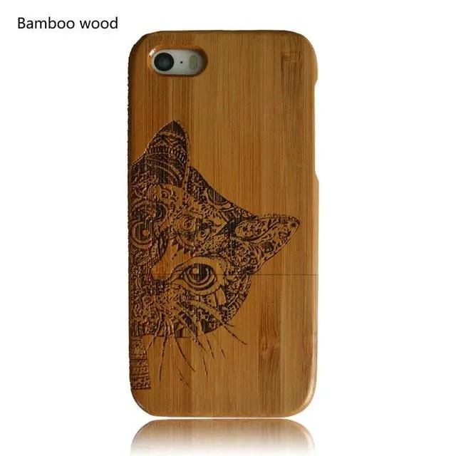 Wooden Cat Phone Case