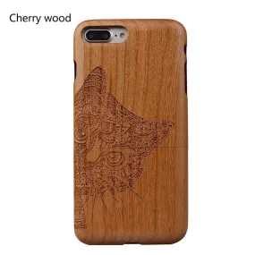 Wooden Cat Phone Case