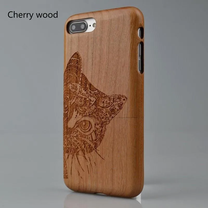 Wooden Cat Phone Case