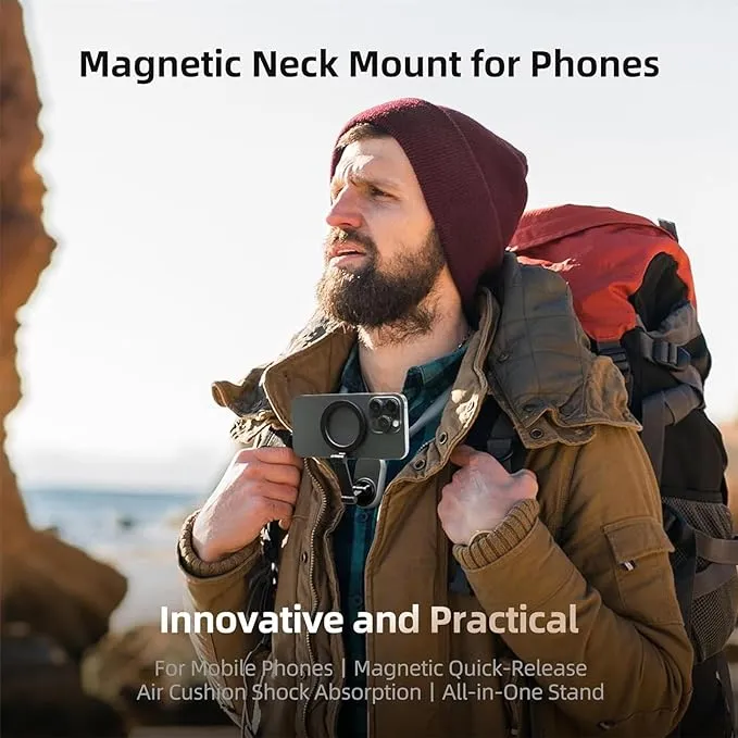 WrapMag - Magnetic Neck Mount For Phones