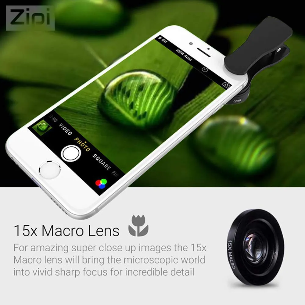 Zipi Metal 3in1 Lens Kit Mobile Lens